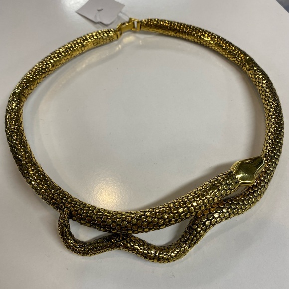 Aurelie Bidermann 18k Gold Plated Tao Collar Necklace - Picture 3 of 9